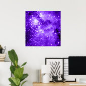 紫色の星 ポスター (ホームオフィス)