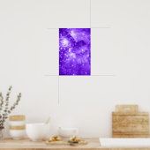 紫色の星 ポスター (キッチン)