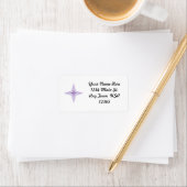 紫色の星 ラベル (インサイチュ)