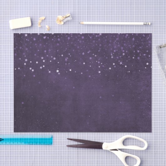 紫色の星 薄葉紙 (クラフト)