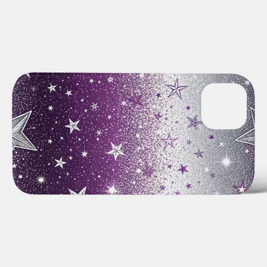 紫色の星 Case-Mate iPhoneケース (裏面 (横))