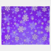 紫色の曇りエレガンス フリースブランケット (正面(横))