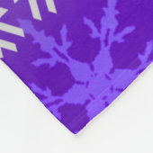 紫色の曇りエレガンス フリースブランケット (角)