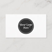  紫色の書道ネオンありがとうメディア挿入 名刺 (裏面)