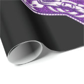 紫色の曼荼羅の包装紙 ラッピングペーパー (ロールコーナー)