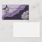 紫色の月 名刺 (正面/裏面)