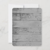 紫色の木のハート結婚式RSVPカード 出欠カード (裏面)