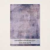 紫色の木目イヤリングホルダー表示カード (裏面)