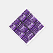 紫色の本棚ヴィンテージ本 スタンダードカクテルナプキン (角)