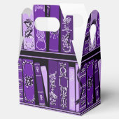 紫色の本棚ヴィンテージ本 フェイバーボックス (オープン)