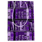 紫色の本棚ヴィンテージ本 ミディアムペーパーバッグ (正面)