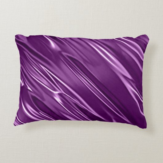 紫色の枕"12 x 16"。 アクセントクッション (裏面)