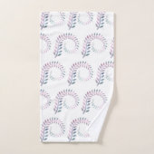 紫色の枝バスルーム用タオルセット バスタオルセット (ハンドタオル)