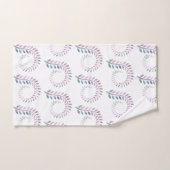 紫色の枝バスルーム用タオルセット バスタオルセット (ハンドタオル)