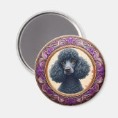 紫色の枠 マグネット (正面/裏面)