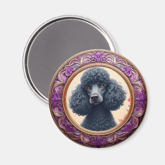 紫色の枠 マグネット (正面/裏面)