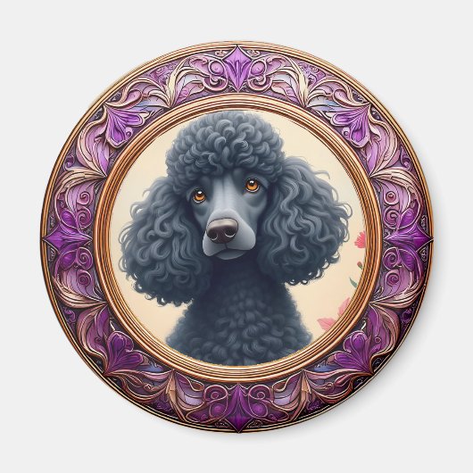 紫色の枠 マグネット (正面)