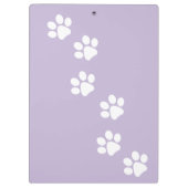 紫色の柔らかい子猫そして足 クリップボード (裏面)