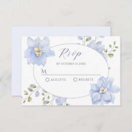 紫色の柔らかい花開花 出欠カード