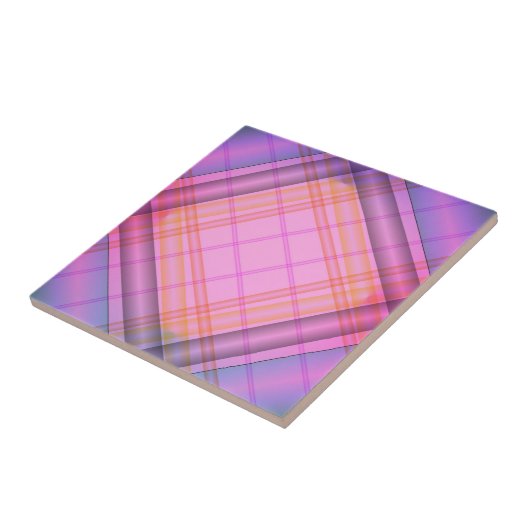 紫色の格子瓦 タイル (側面)