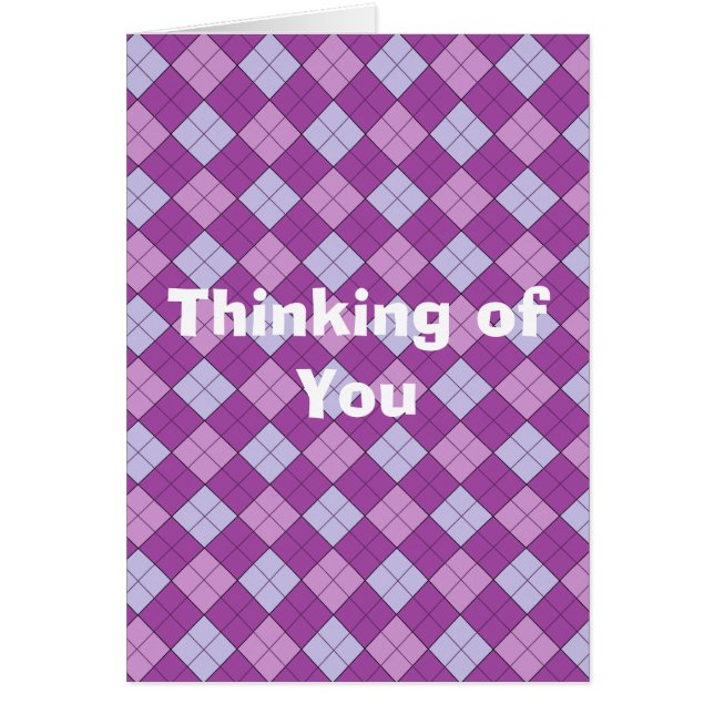 紫色の格子縞 (正面)