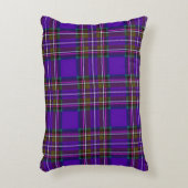 紫色の格子縞 アクセントクッション (正面(垂直))