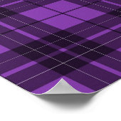 紫色の格子縞 ポスター (角)