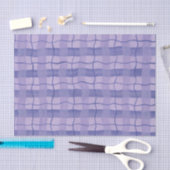 紫色の格子縞 薄葉紙 (クラフト)