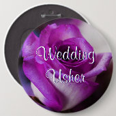 紫色の案内係は上がりました 缶バッジ (正面&裏面)