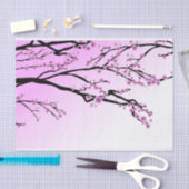 紫色の桜の桜 薄葉紙 (クラフト)