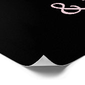 紫色の梅ピンクの牡丹が私たちのポー結婚へようこそ ポスター (角)