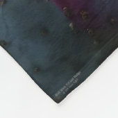 紫色の棘のあるナシのサボテン黄色の花 フリースブランケット (角)