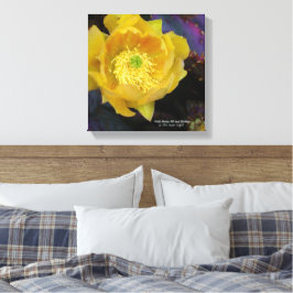 紫色の棘のあるナシのサボテン キャンバスプリント