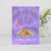 紫色の森の道で愛のジンジャーブレス結婚ズ 招待状 (スタンド正面)