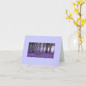 紫色の森林の天然性カード カード (黄色い花)