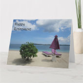 紫色の椅子が大きい カード (正面)