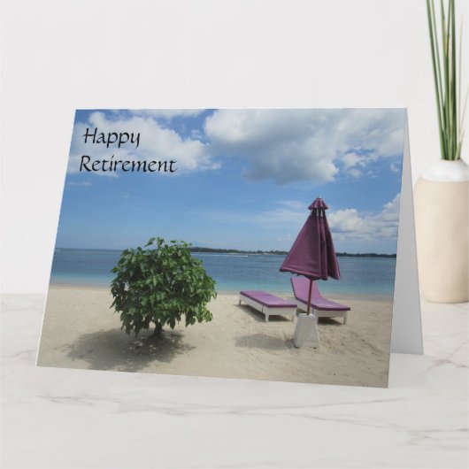 紫色の椅子が大きい カード (正面)