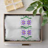 紫色の植物学ティッシュペーパー 薄葉紙 (ギフト)