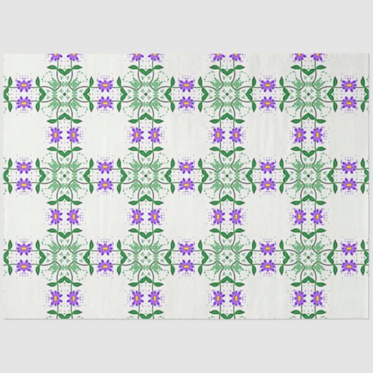 紫色の植物学ティッシュペーパー 薄葉紙 (正面)