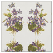 紫色の植物相 ファブリック (クローズアップ)