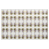 紫色の植物相 ファブリック (ファットクウォーター)