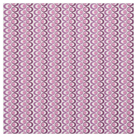 紫色の楕円の文字列 ファブリック (見本)