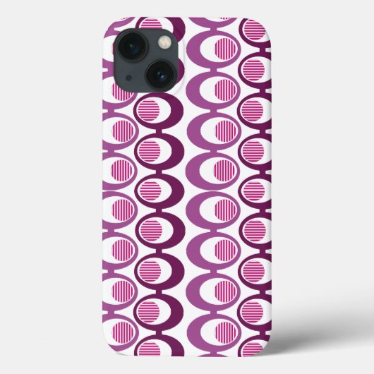 紫色の楕円の文字列 Case-Mate iPhoneケース (裏面)
