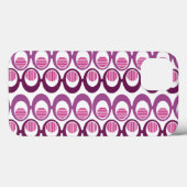 紫色の楕円の文字列 Case-Mate iPhoneケース (裏面 (横))