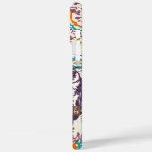 紫色の様式化されたジオメトリックフクロウファミリ Case-Mate iPhoneケース (裏面 / 左)