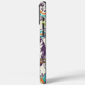 紫色の様式化されたジオメトリックフクロウファミリ Case-Mate iPhoneケース (裏面 / 左)