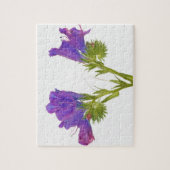 紫色の毒蛇のbugloss (echiumのplantagineum) ジグソーパズル (縦)