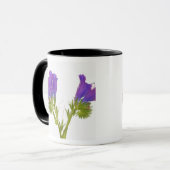 紫色の毒蛇のbugloss (echiumのplantagineum) マグカップ (正面左)