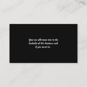 紫色の毛の蝶女性名刺 名刺 (裏面)