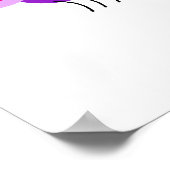 紫色の毛虫 ポスター (角)